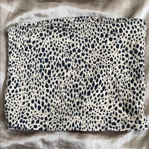 Brandy Melville cheetah print cropped tube top